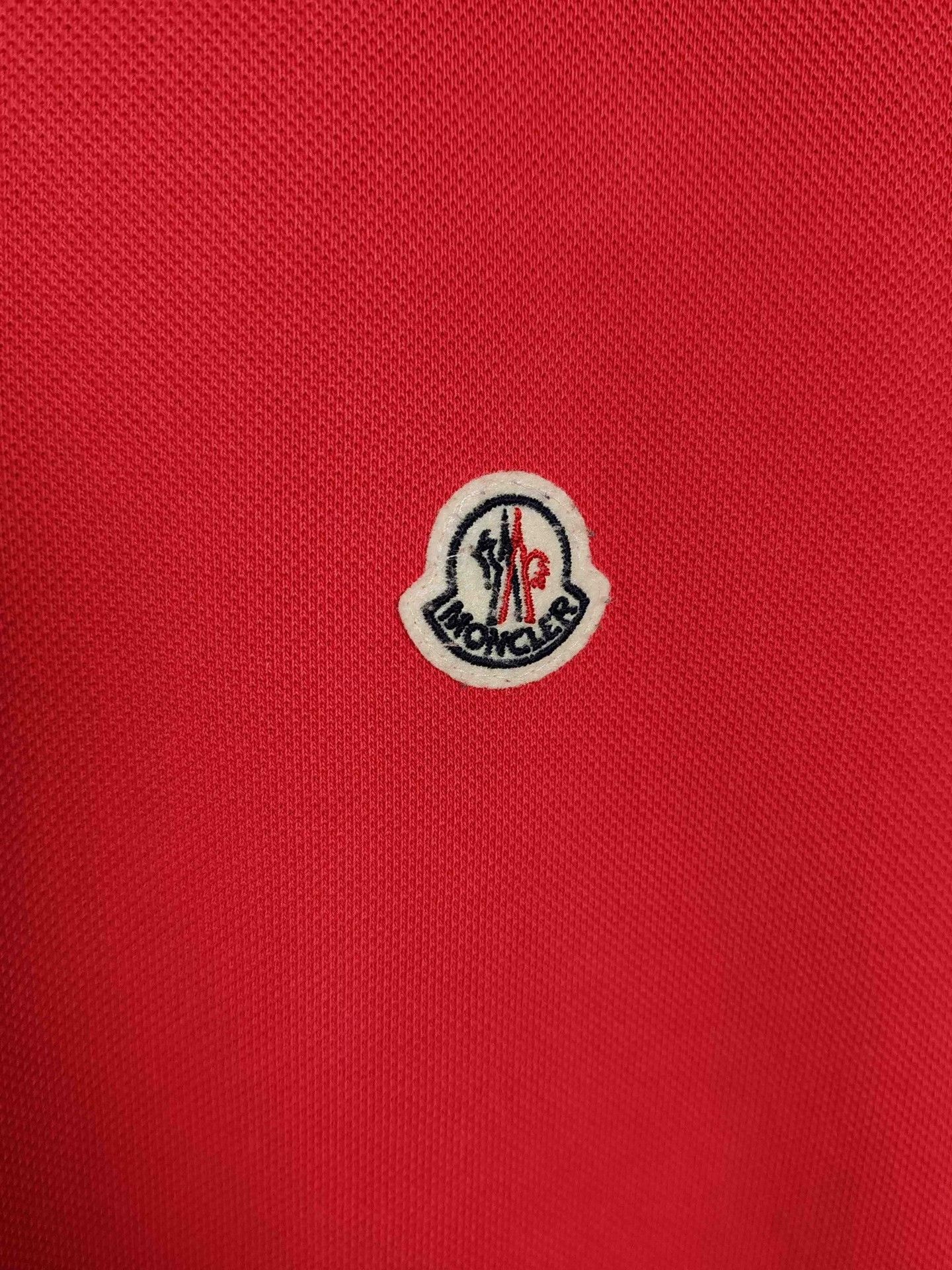 Moncler Moncler Logo Polo Shirt Size L Size US L / EU 52-54 / 3 - 5 Thumbnail