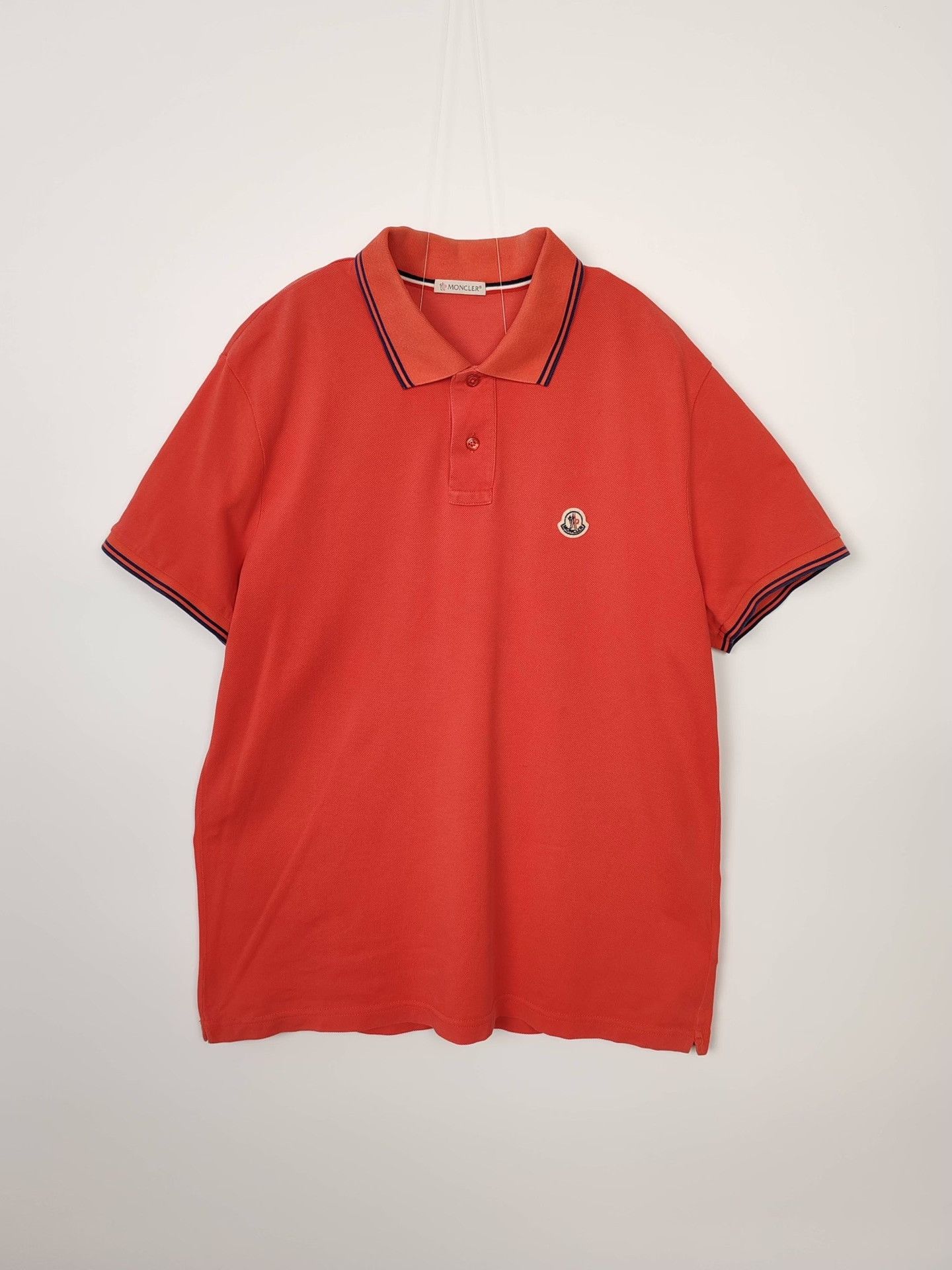 Moncler Moncler Logo Polo Shirt Size L Size US L / EU 52-54 / 3 - 2 Thumbnail