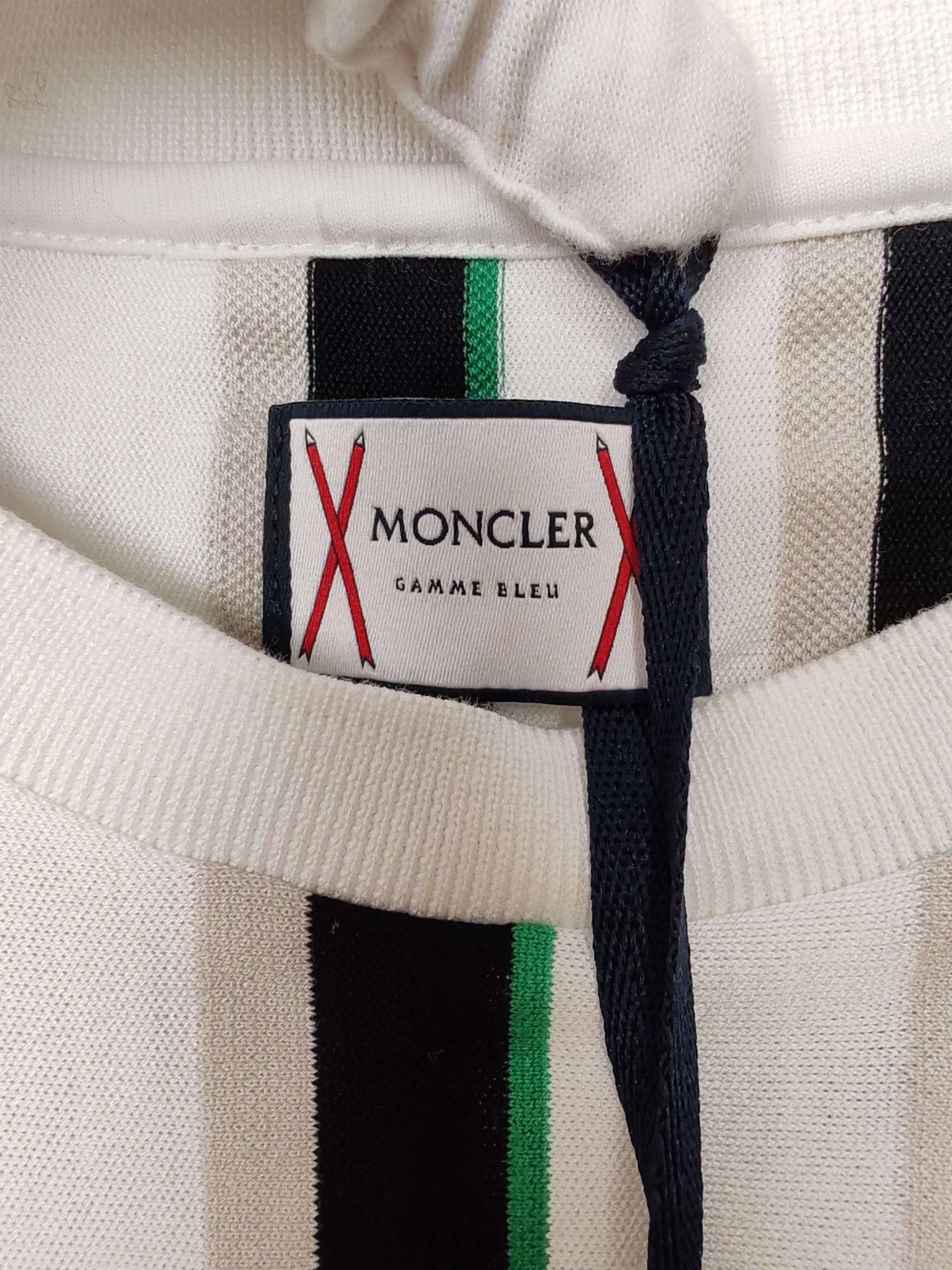 Moncler Gamme Bleu Moncler Gamme Bleu Striped T-Shirt Size XL Size US XL / EU 56 / 4 - 4 Thumbnail