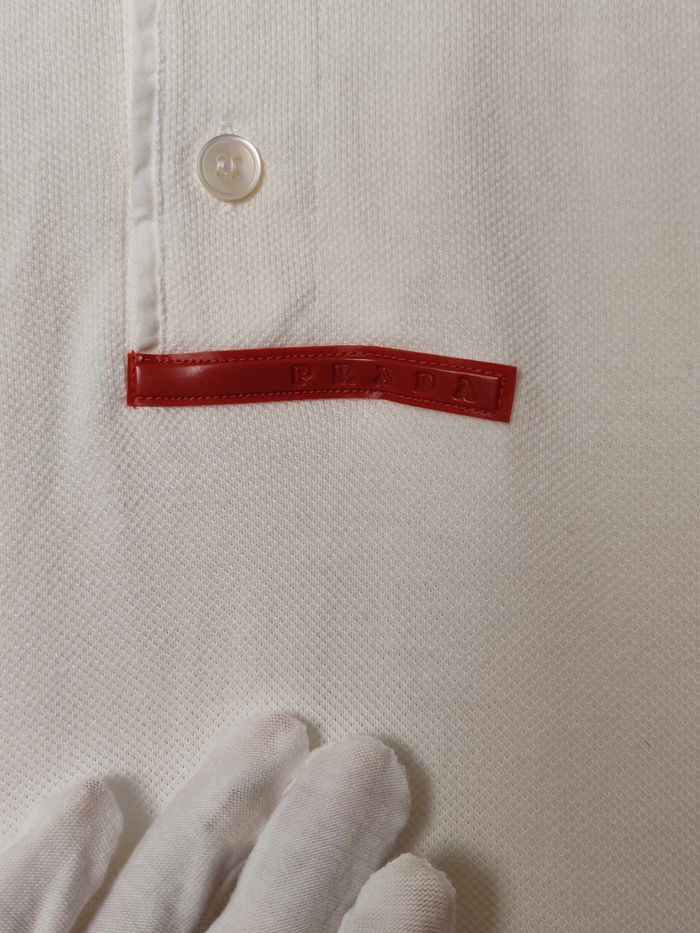 Prada Prada Logo Patch Polo Shirt Size M Size US M / EU 48-50 / 2 - 7 Thumbnail