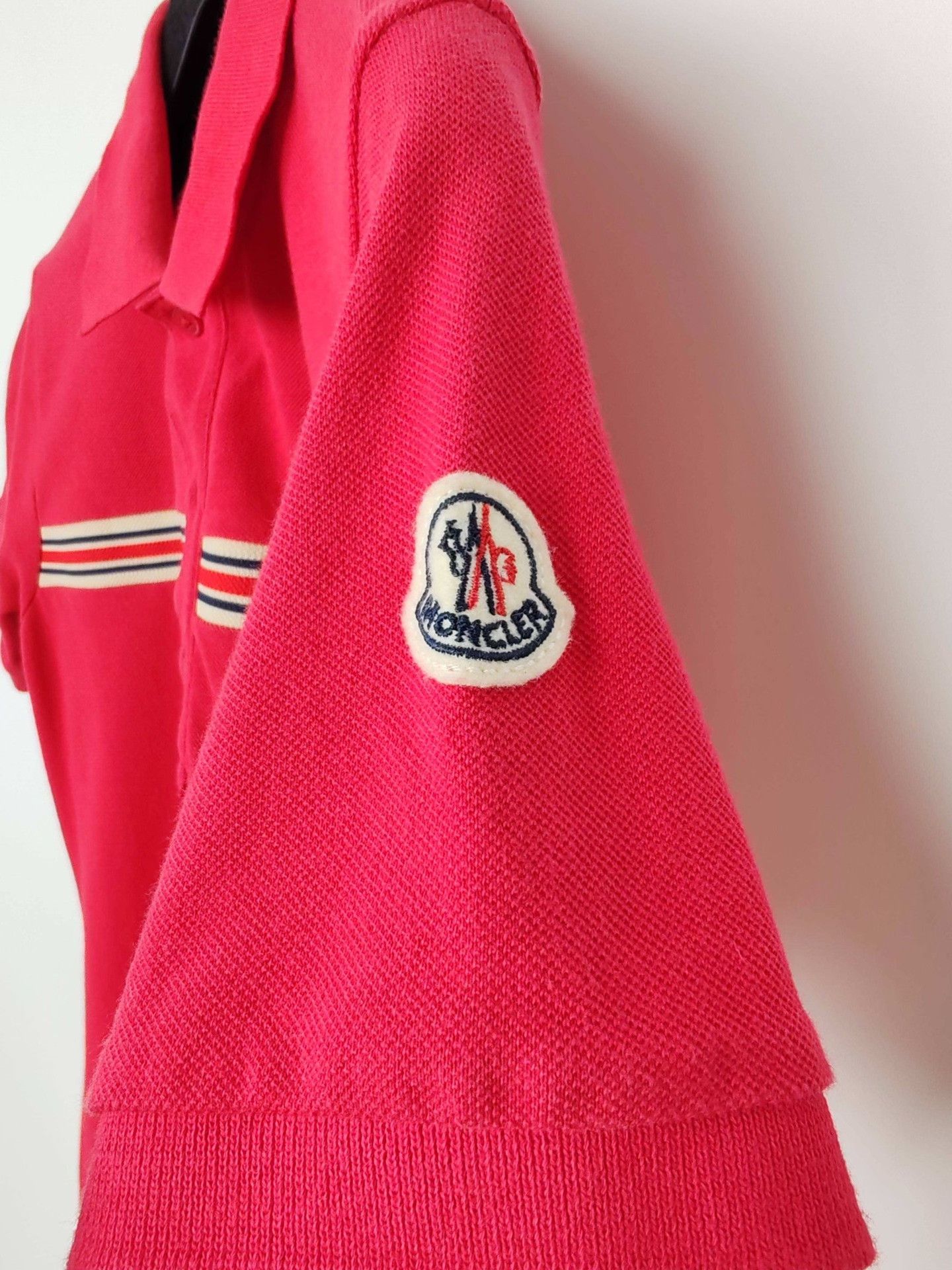 Moncler Moncler Striped Logo Polo Shirt Size S Size S / US 4 / IT 40 - 6 Thumbnail