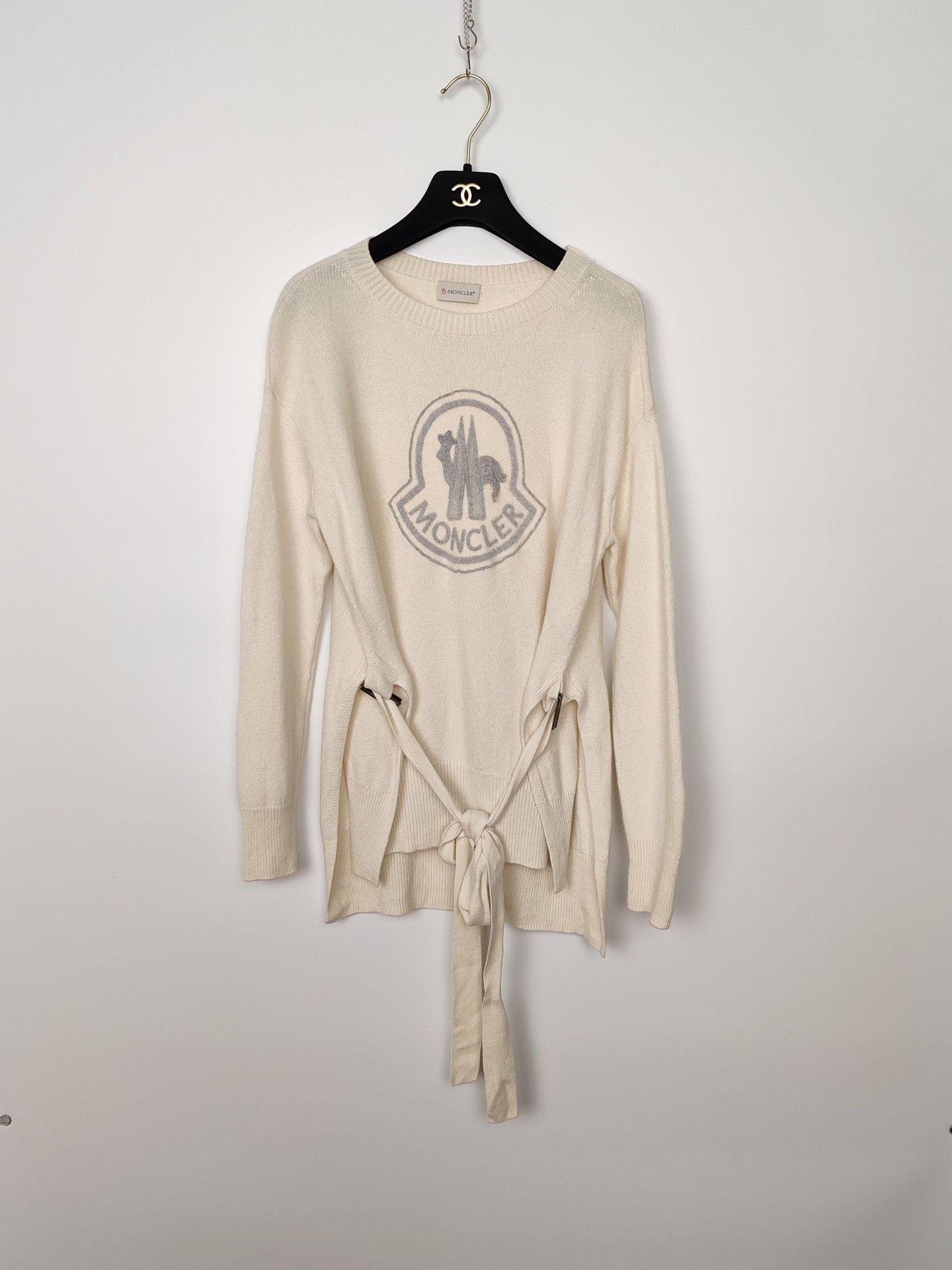 Moncler Moncler Logo Wool Cashmere Sweater Size XS Size XS / US 0-2 / IT 36-38 - 2 Thumbnail