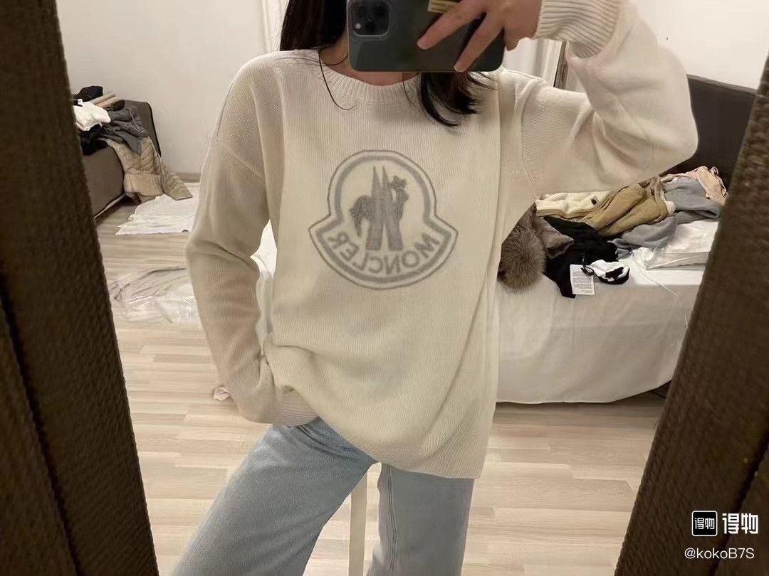 Moncler Moncler Logo Wool Cashmere Sweater Size XS Size XS / US 0-2 / IT 36-38 - 9 Thumbnail