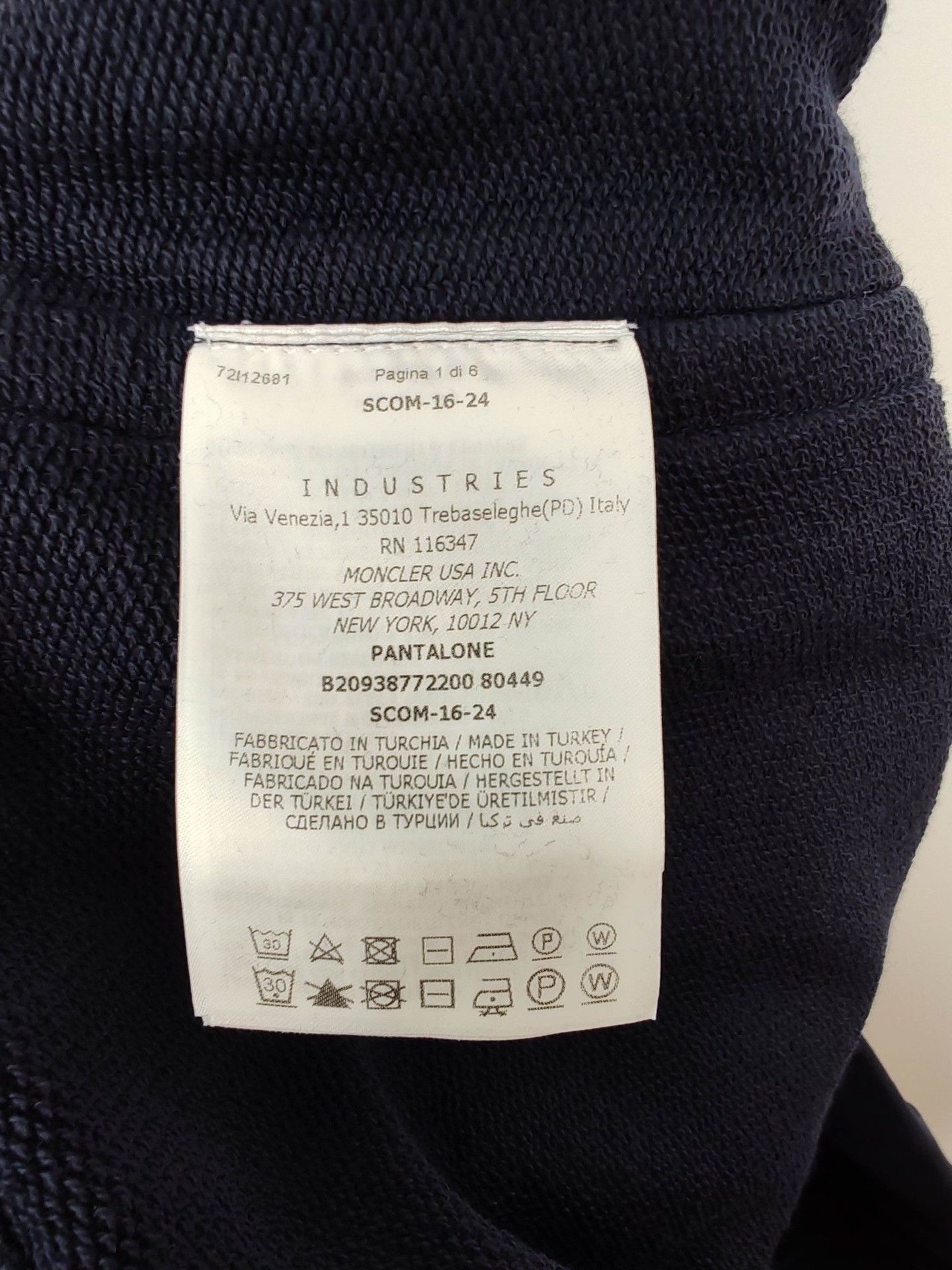 Moncler Moncler Navy Logo Sweatpants Size XS Size US 28 / EU 44 - 8 Thumbnail