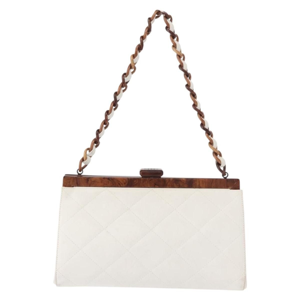 Chanel Chanel Wooden Frame Striped Leather Size ONE SIZE - 21 Thumbnail