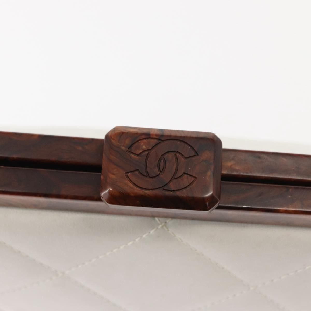 Chanel Chanel Wooden Frame Striped Leather Size ONE SIZE - 13 Thumbnail