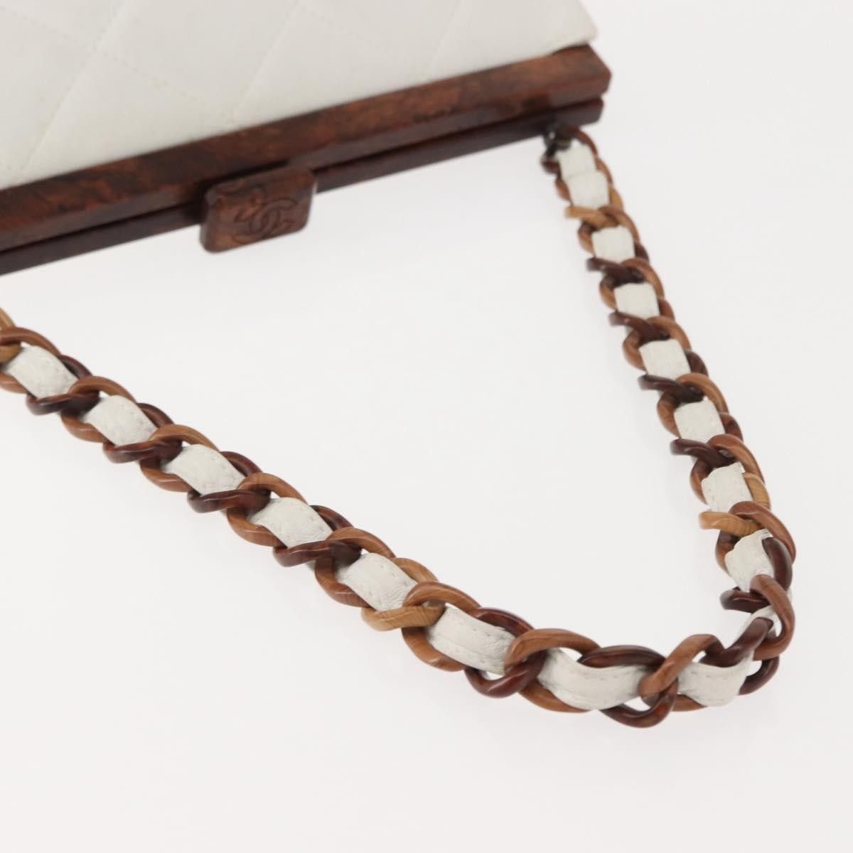 Chanel Chanel Wooden Frame Striped Leather Size ONE SIZE - 7 Thumbnail