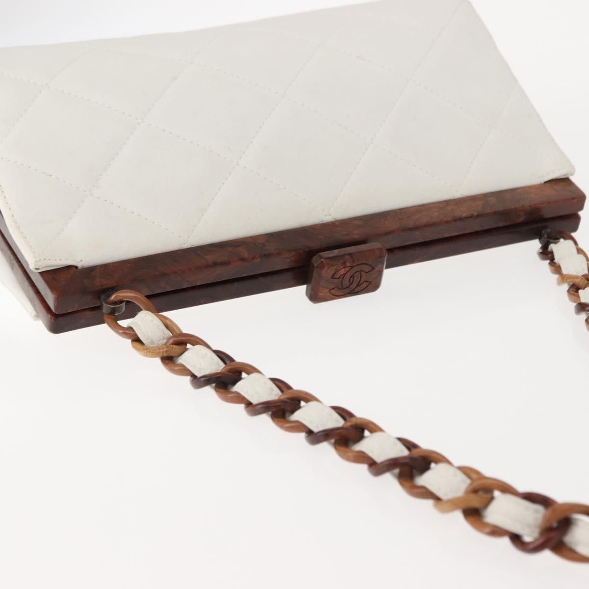Chanel Chanel Wooden Frame Striped Leather Size ONE SIZE - 15 Thumbnail