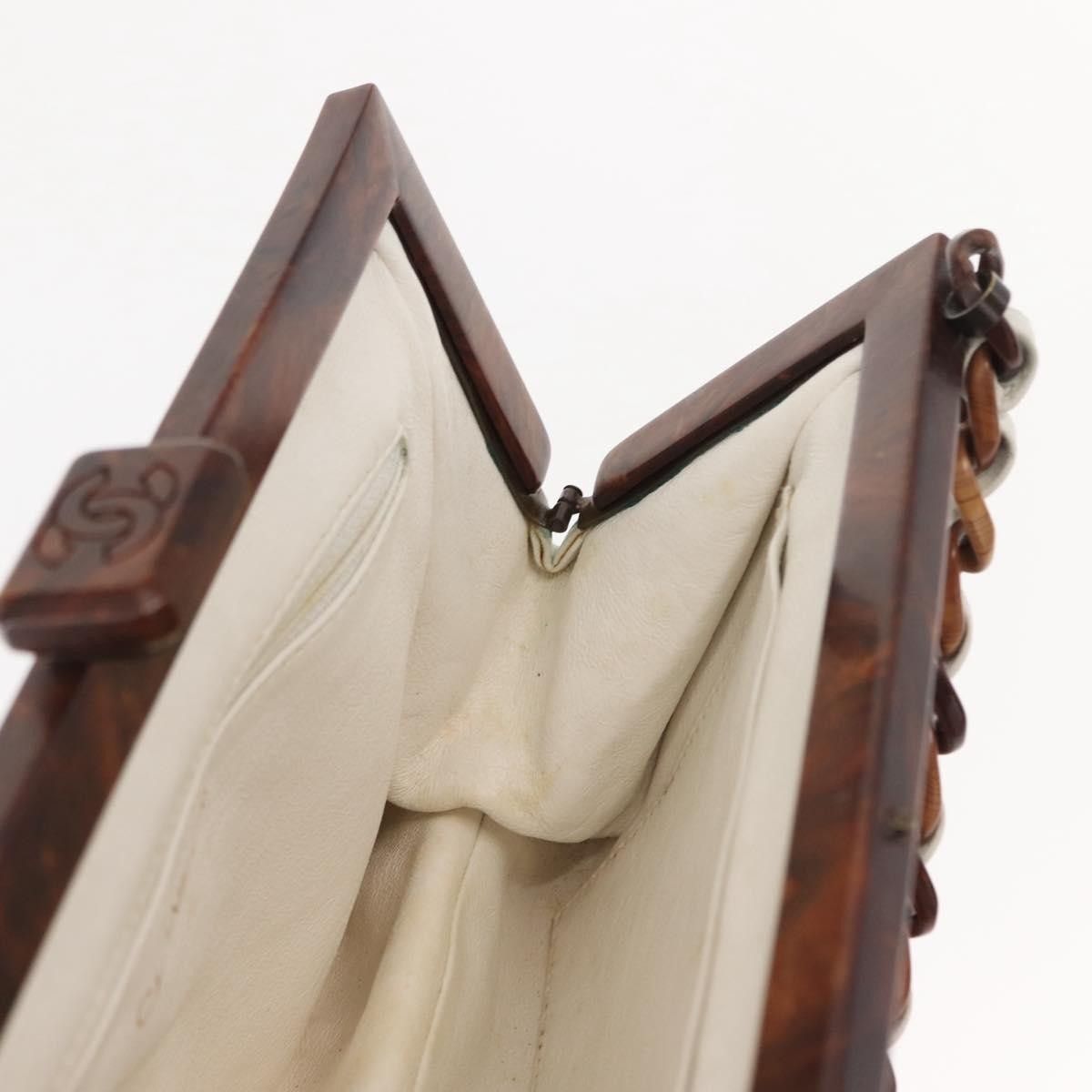 Chanel Chanel Wooden Frame Striped Leather Size ONE SIZE - 17 Thumbnail