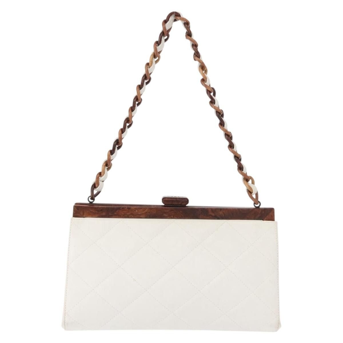 Chanel Chanel Wooden Frame Striped Leather Size ONE SIZE - 2 Thumbnail