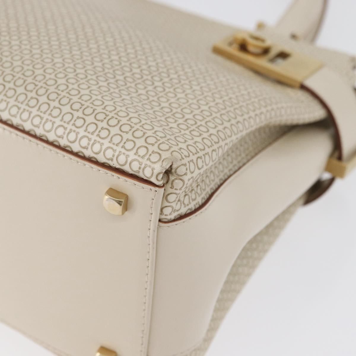 Salvatore Ferragamo Salvatore Ferragamo Double Gancini Side Buckle Tote Leather Size ONE SIZE - 9 Thumbnail
