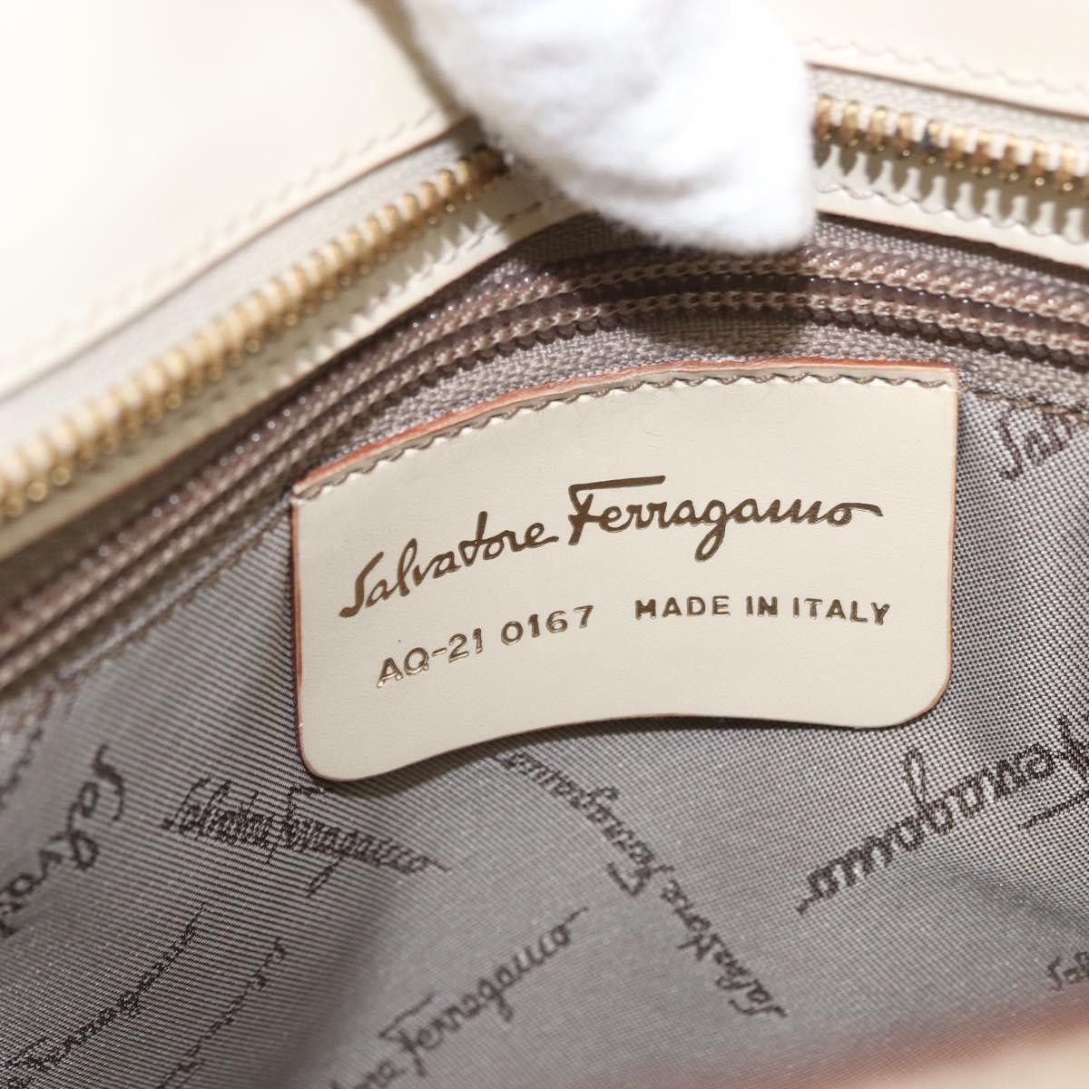 Salvatore Ferragamo Salvatore Ferragamo Double Gancini Side Buckle Tote Leather Size ONE SIZE - 6 Thumbnail