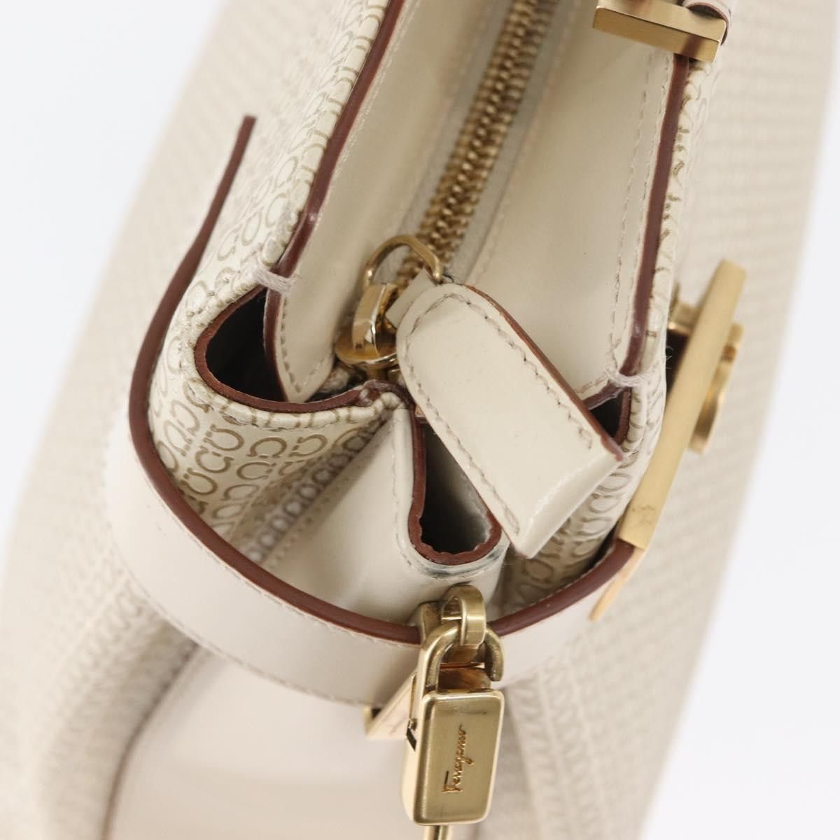Salvatore Ferragamo Salvatore Ferragamo Double Gancini Side Buckle Tote Leather Size ONE SIZE - 21 Thumbnail