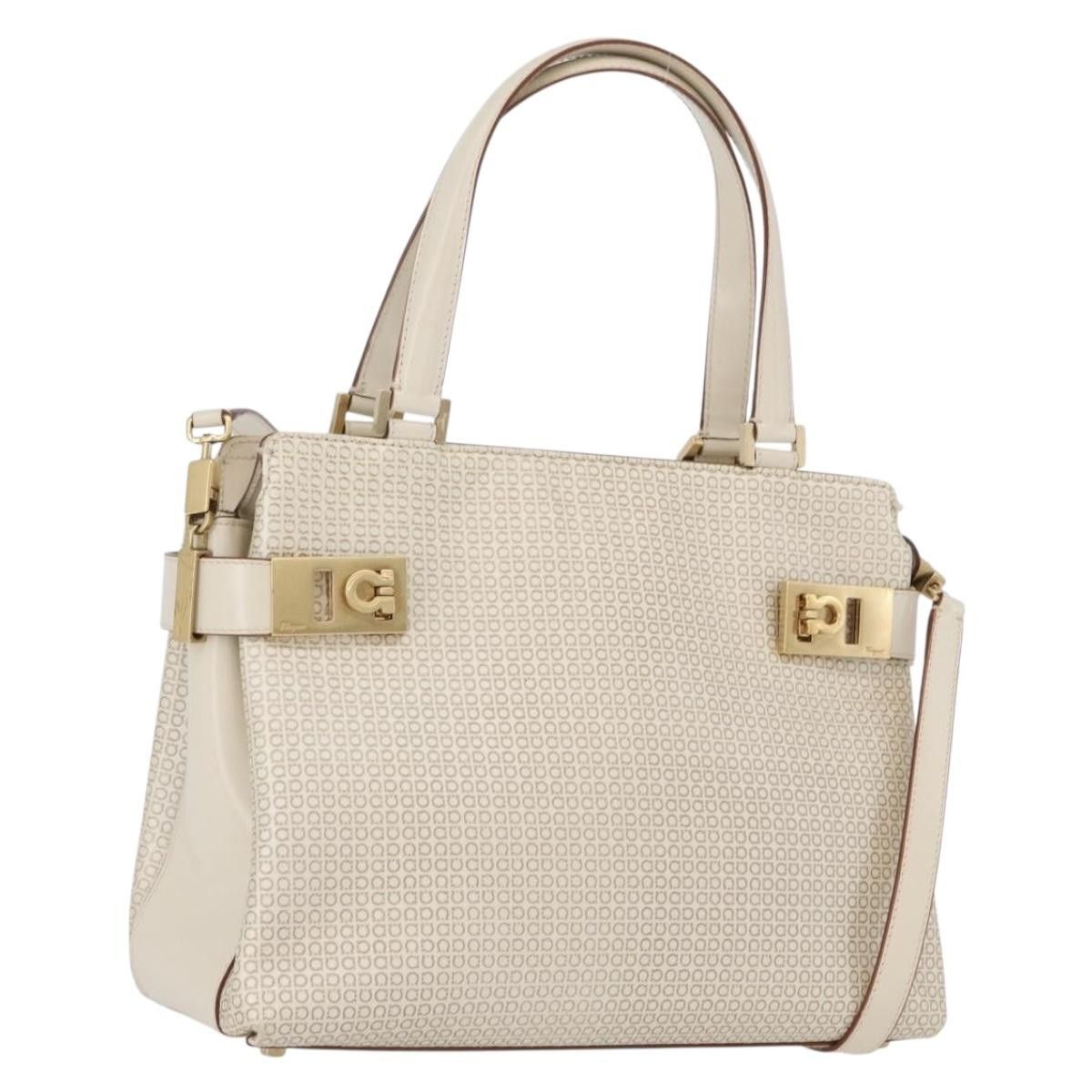 Salvatore Ferragamo Salvatore Ferragamo Double Gancini Side Buckle Tote Leather Size ONE SIZE - 13 Thumbnail