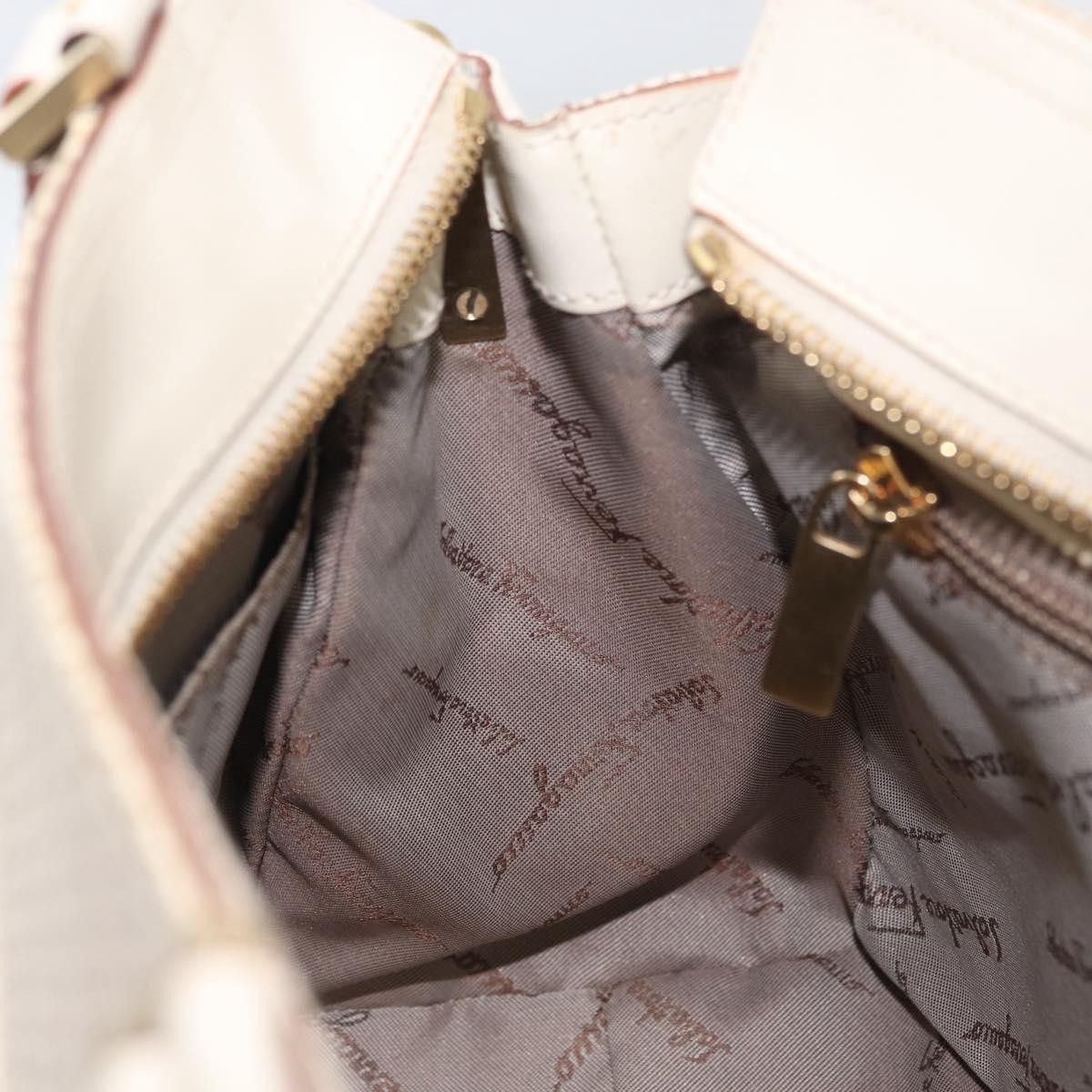 Salvatore Ferragamo Salvatore Ferragamo Double Gancini Side Buckle Tote Leather Size ONE SIZE - 23 Thumbnail
