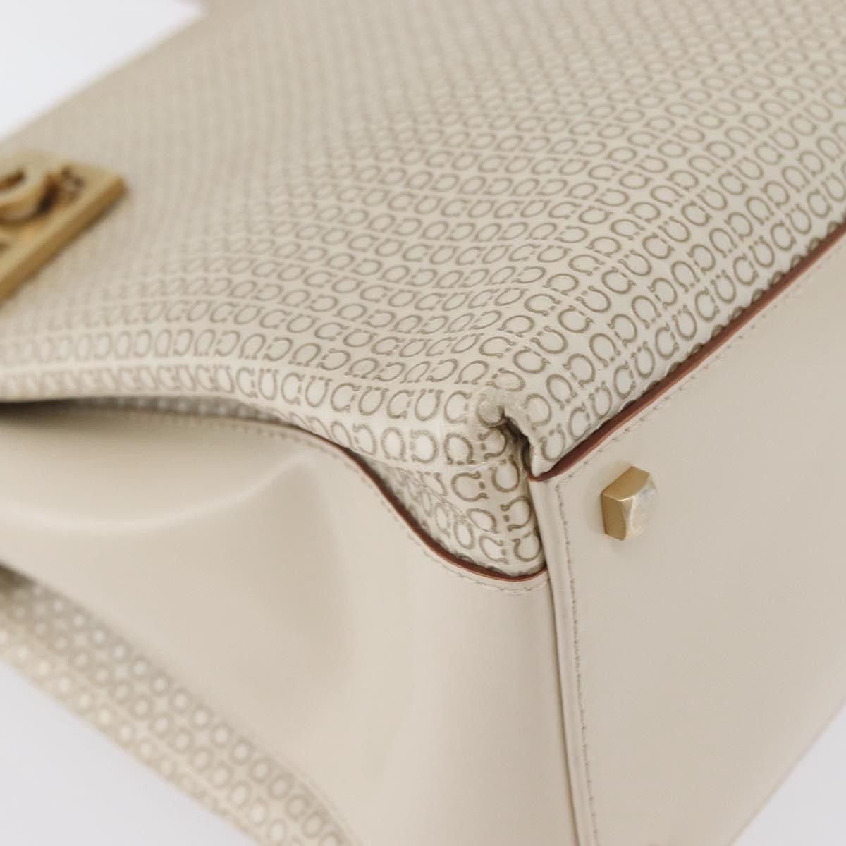 Salvatore Ferragamo Salvatore Ferragamo Double Gancini Side Buckle Tote Leather Size ONE SIZE - 8 Thumbnail