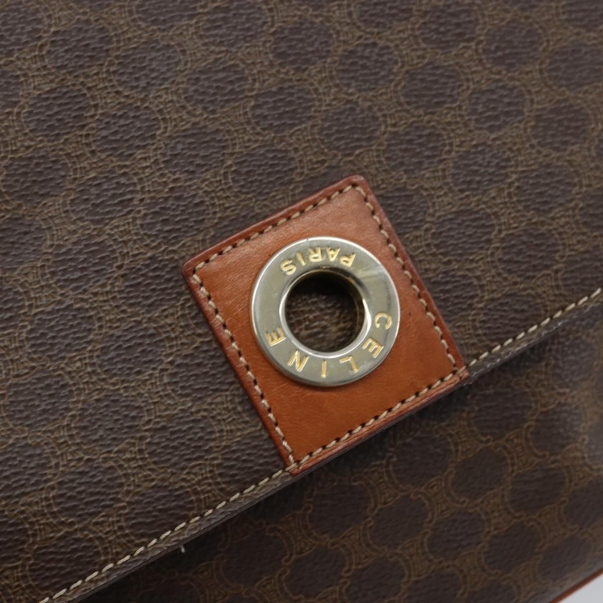 Celine Celine Vintage Macadam Circle Logo Canvas and Leather Size ONE SIZE - 12 Thumbnail