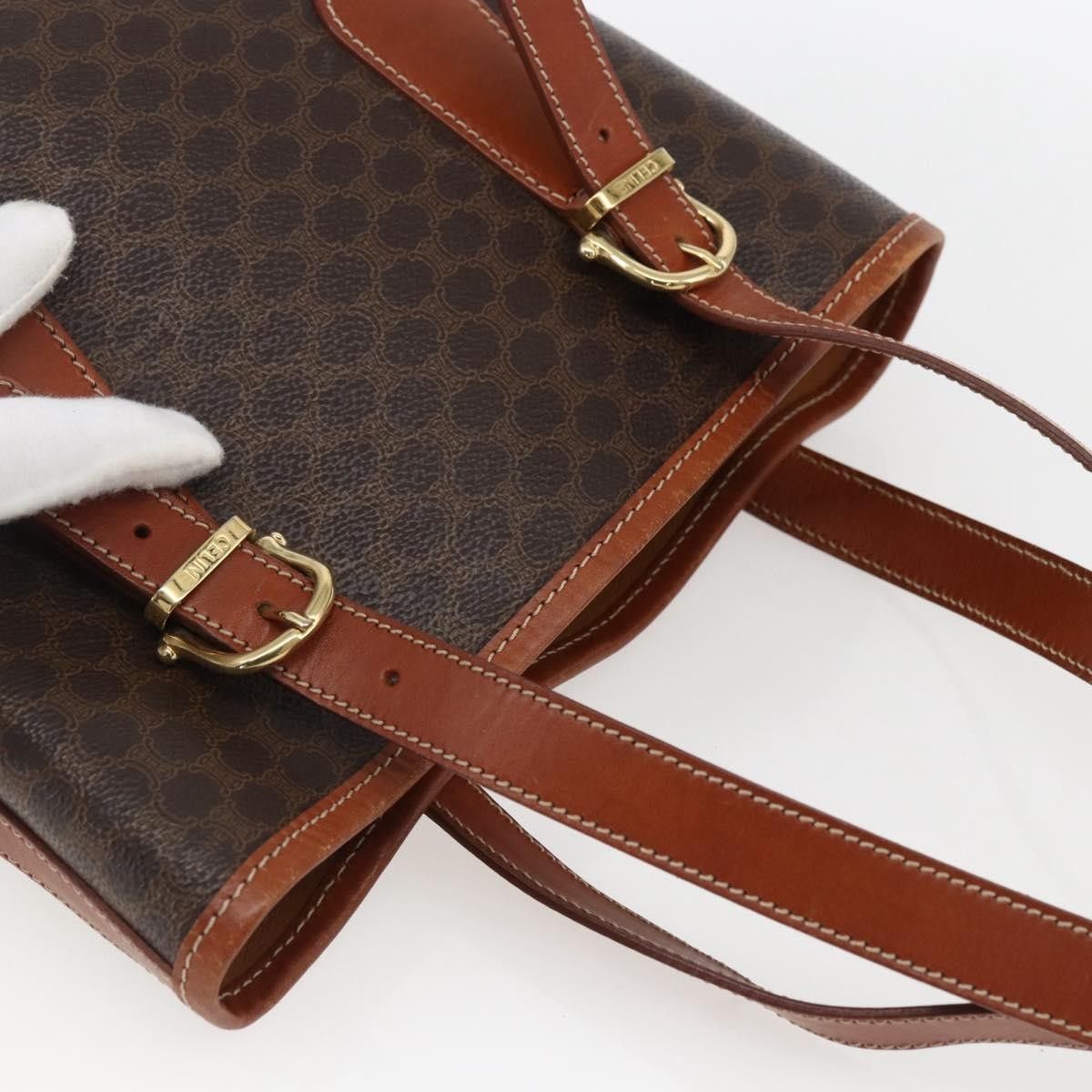 Celine Celine Vintage Macadam Canvas and Leather Size ONE SIZE - 13 Thumbnail