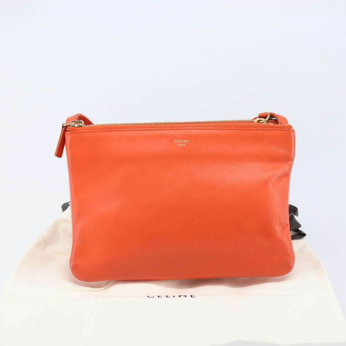 Celine Celine Trio Crossbody Bag Leather Size ONE SIZE - 14 Thumbnail