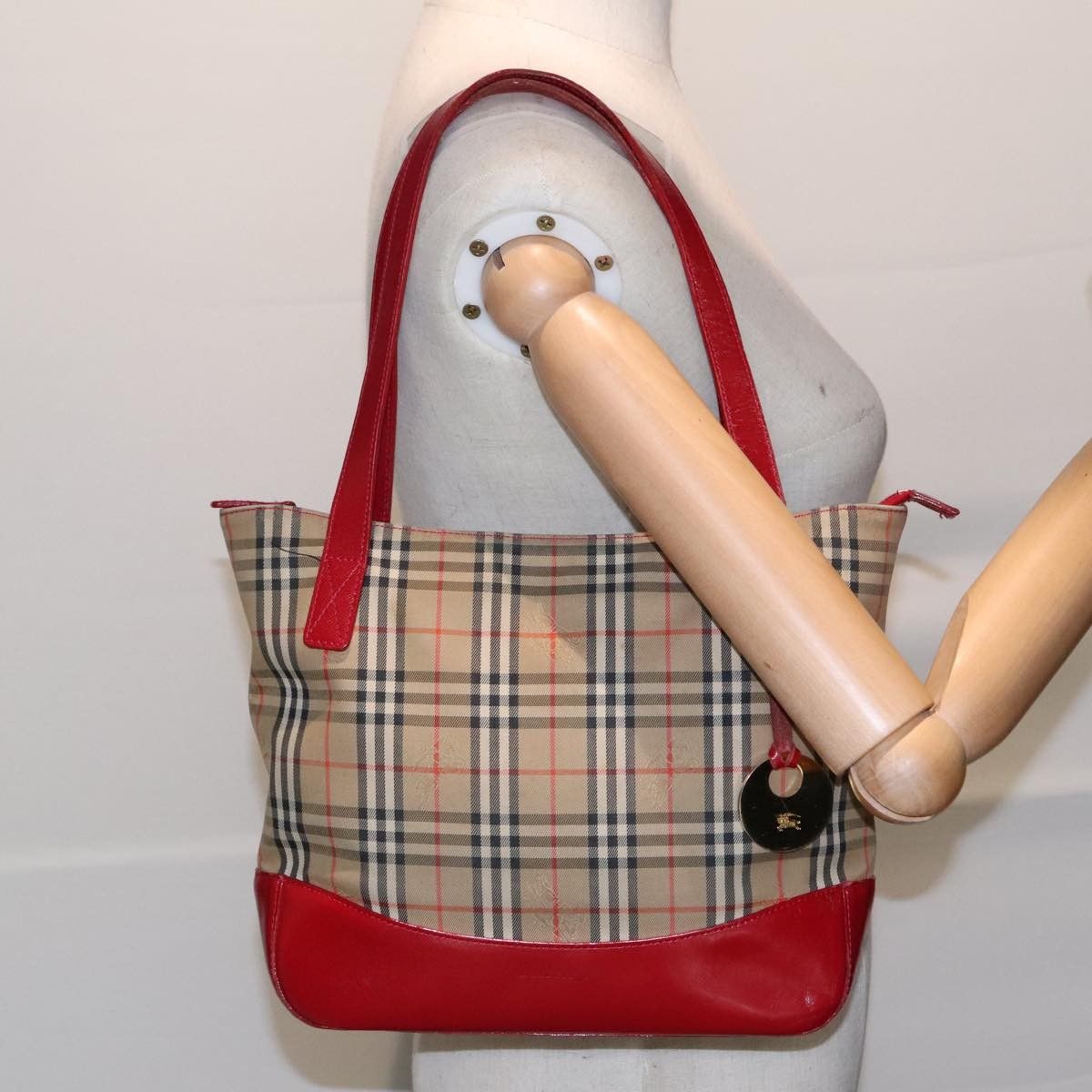 Burberry Burberry Nova Check Tote Canvas and Leather Size ONE SIZE - 13 Thumbnail