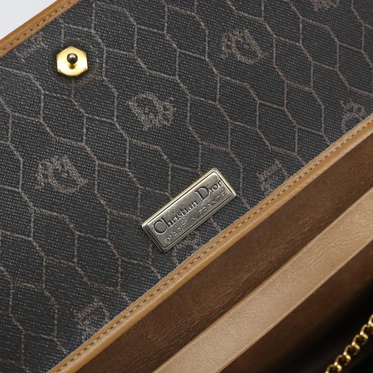Dior Christian Dior Vintage Honeycomb chain Canvas Size ONE SIZE - 6 Thumbnail