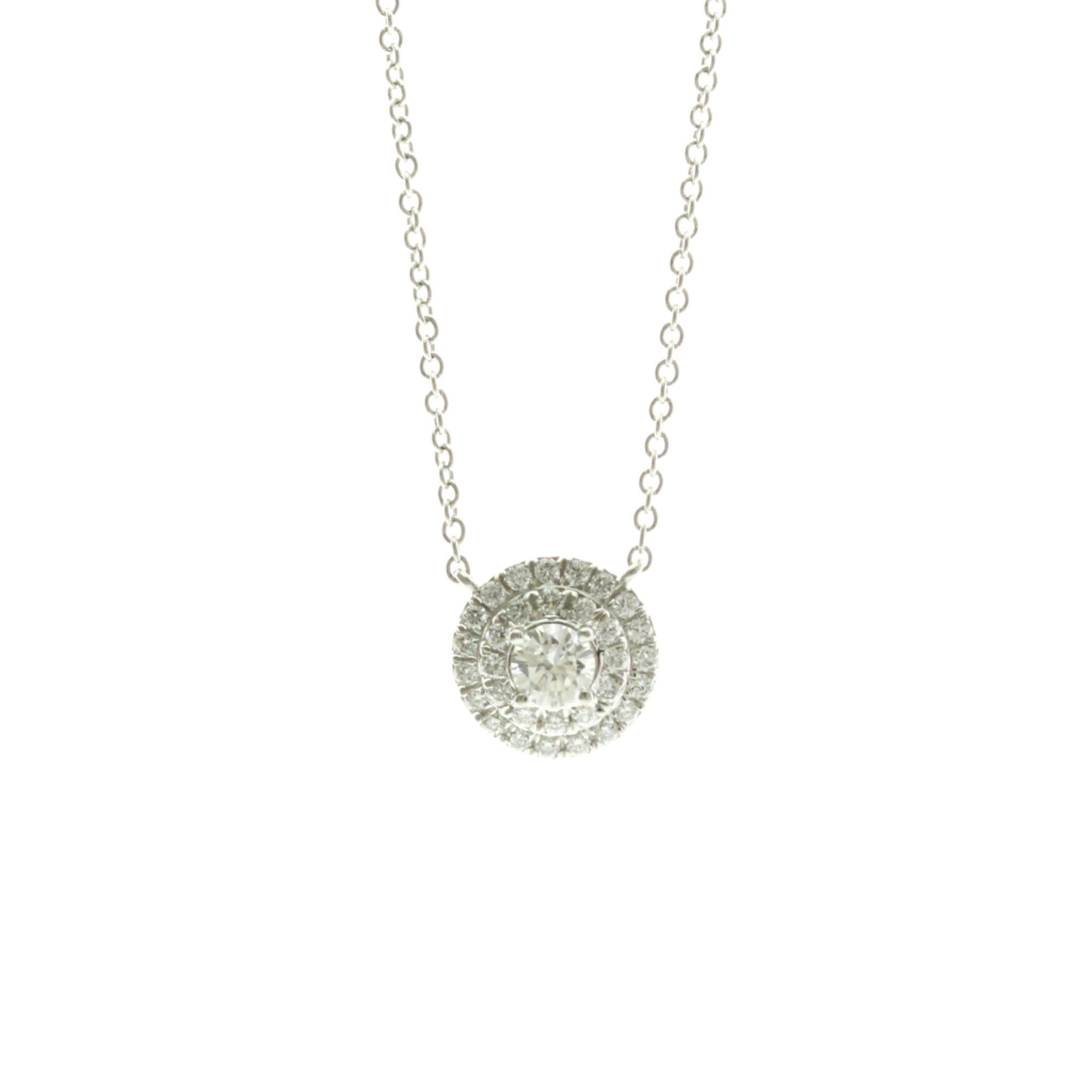 Tiffany & Co. Tiffany & Co. Soleste Round Pendant Platinum with Diamonds Size ONE SIZE - 2 Thumbnail