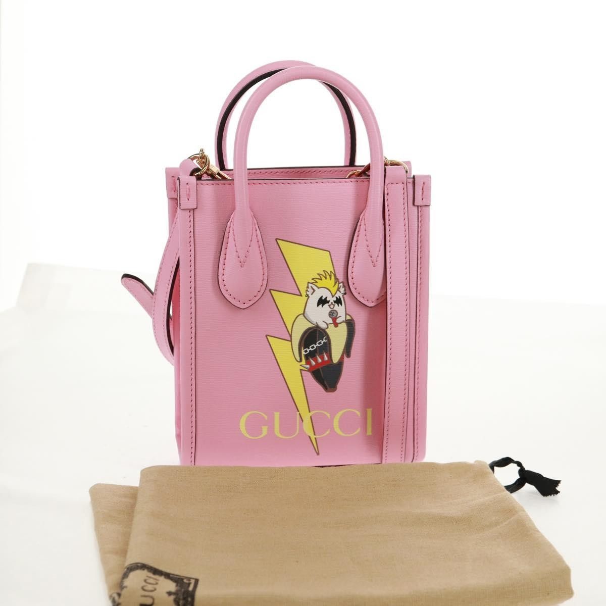 Gucci Gucci Vertical Tote Printed Leather Size ONE SIZE - 14 Thumbnail