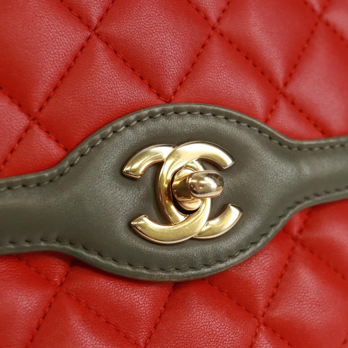 Chanel Chanel Two Tone Flap Bag Quilted Lambskin Size ONE SIZE - 13 Thumbnail