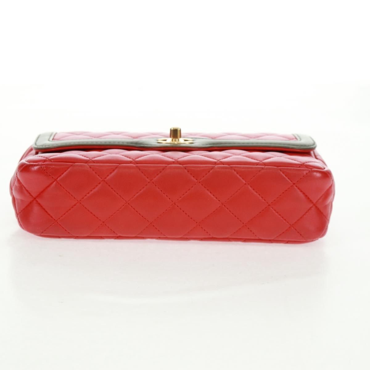 Chanel Chanel Two Tone Flap Bag Quilted Lambskin Size ONE SIZE - 17 Thumbnail