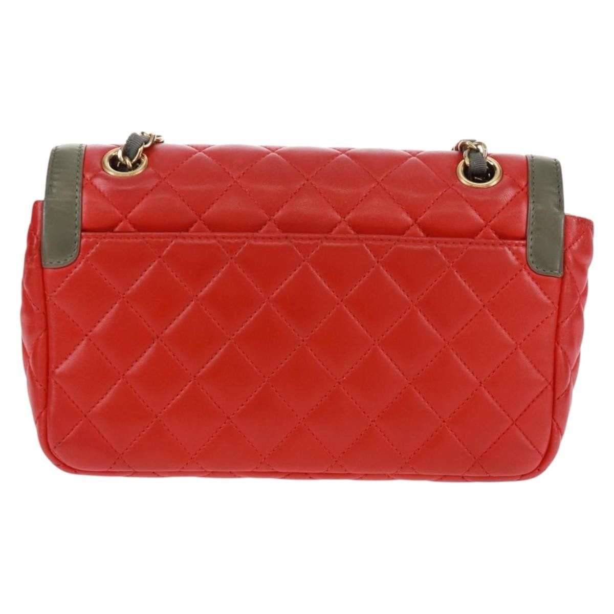 Chanel Chanel Two Tone Flap Bag Quilted Lambskin Size ONE SIZE - 2 Thumbnail