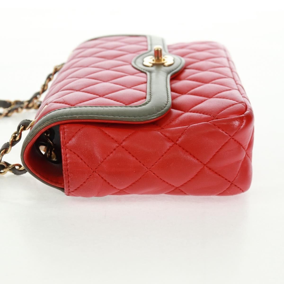 Chanel Chanel Two Tone Flap Bag Quilted Lambskin Size ONE SIZE - 3 Thumbnail