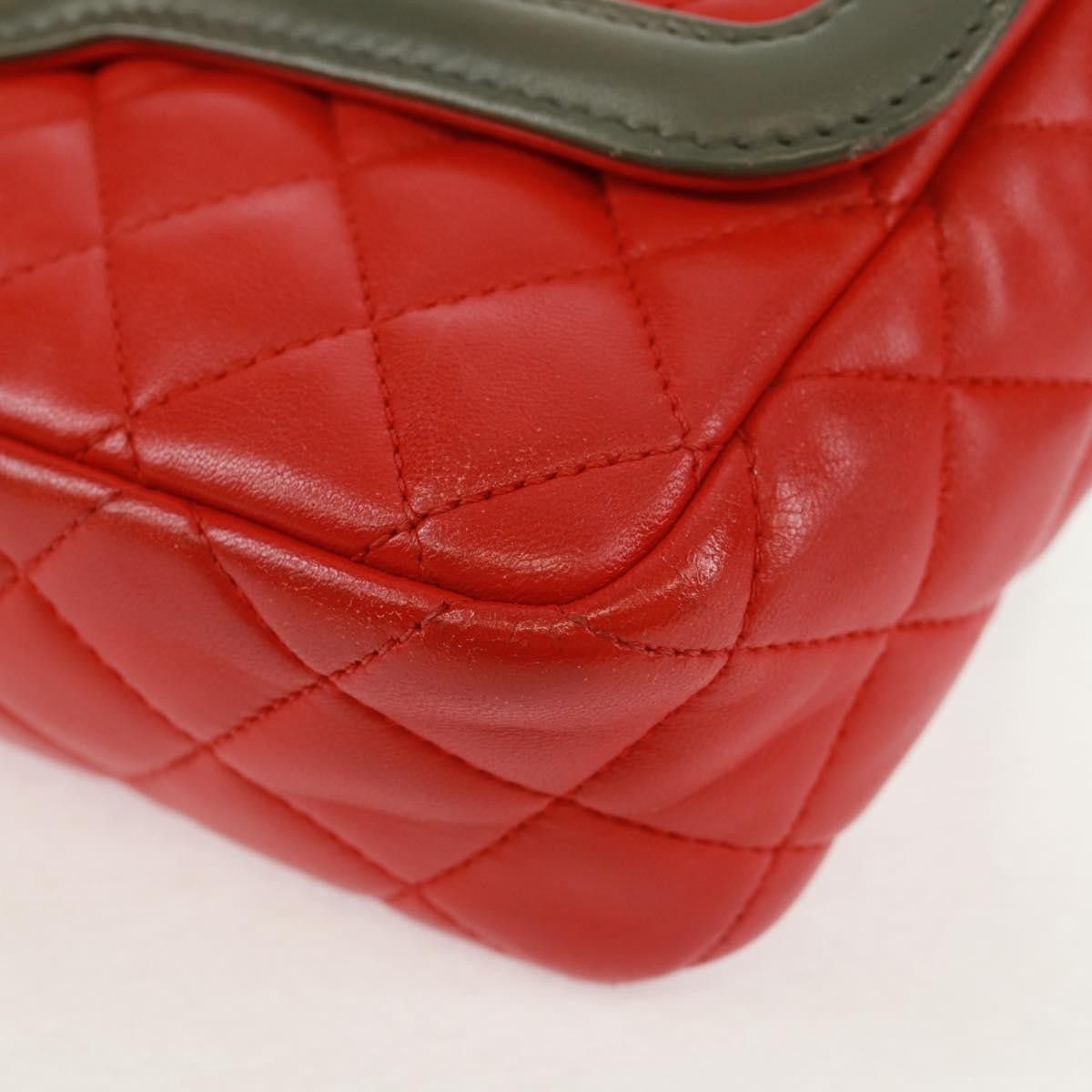 Chanel Chanel Two Tone Flap Bag Quilted Lambskin Size ONE SIZE - 9 Thumbnail