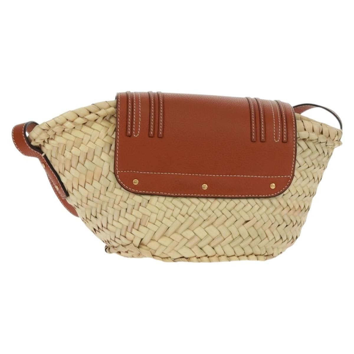 Chloe Chloe Marcie Basket Bag Raffia and Leather Size ONE SIZE - 2 Thumbnail