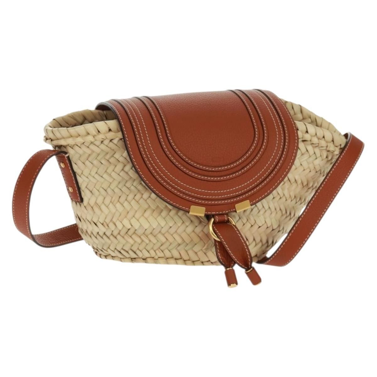 Chloe Chloe Marcie Basket Bag Raffia and Leather Size ONE SIZE - 19 Thumbnail
