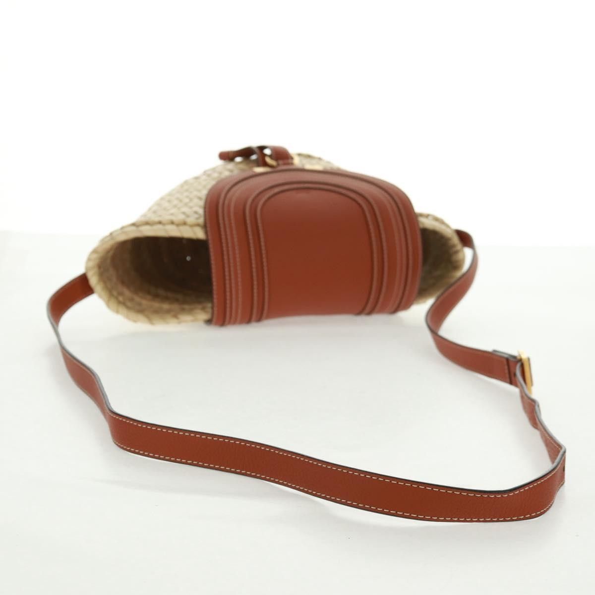 Chloe Chloe Marcie Basket Bag Raffia and Leather Size ONE SIZE - 8 Thumbnail