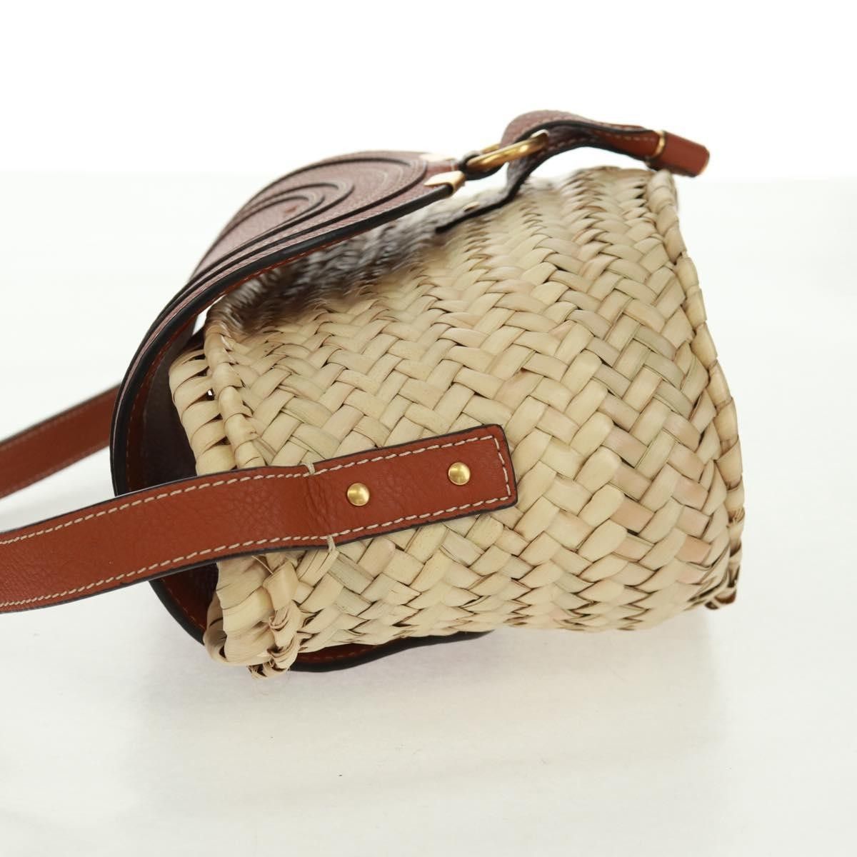 Chloe Chloe Marcie Basket Bag Raffia and Leather Size ONE SIZE - 3 Thumbnail