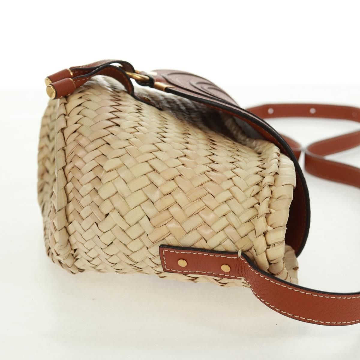 Chloe Chloe Marcie Basket Bag Raffia and Leather Size ONE SIZE - 4 Thumbnail