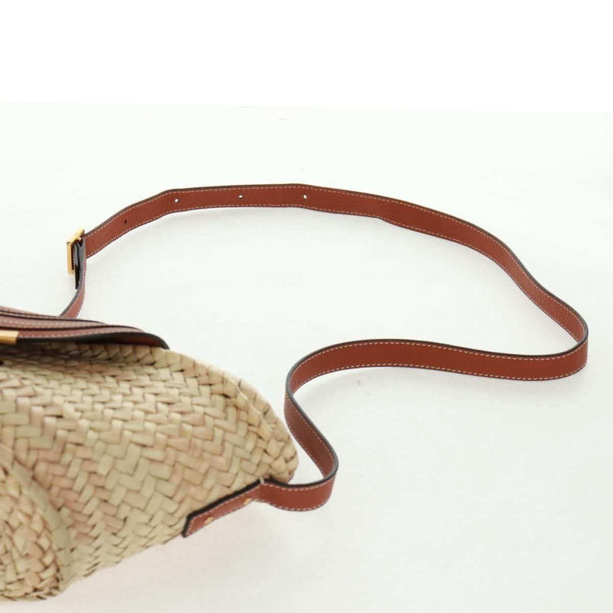 Chloe Chloe Marcie Basket Bag Raffia and Leather Size ONE SIZE - 17 Thumbnail