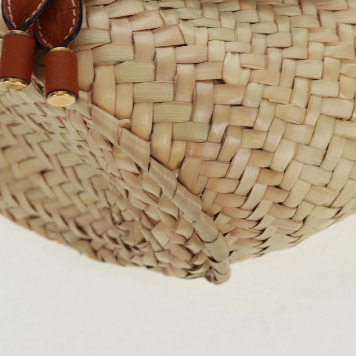 Chloe Chloe Marcie Basket Bag Raffia and Leather Size ONE SIZE - 10 Thumbnail