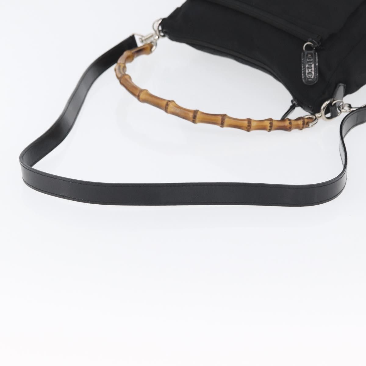 Gucci Gucci Vintage Bamboo Shoulder Nylon Size ONE SIZE - 9 Thumbnail