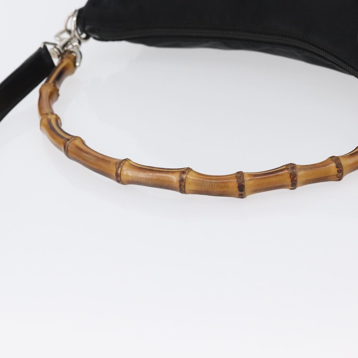 Gucci Gucci Vintage Bamboo Shoulder Nylon Size ONE SIZE - 7 Thumbnail