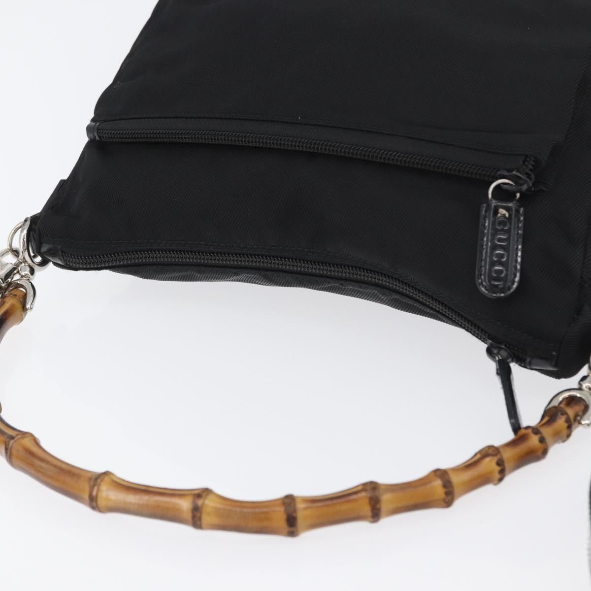 Gucci Gucci Vintage Bamboo Shoulder Nylon Size ONE SIZE - 6 Thumbnail
