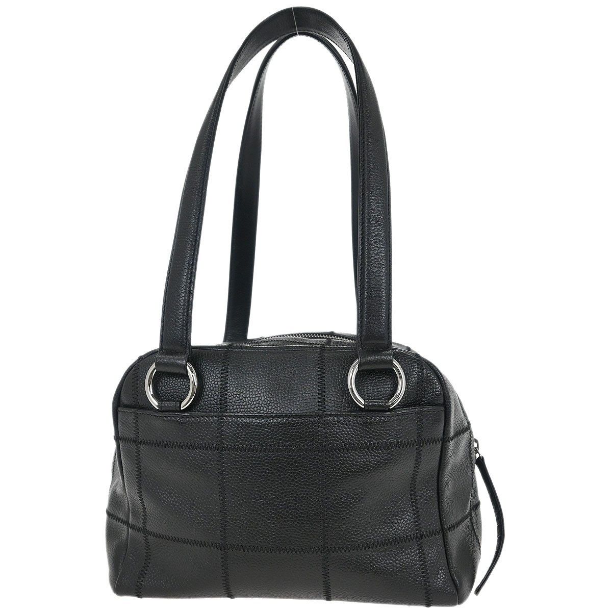 Chanel Chanel Square Stitch Bowler Bag Quilted Caviar Size ONE SIZE - 2 Thumbnail