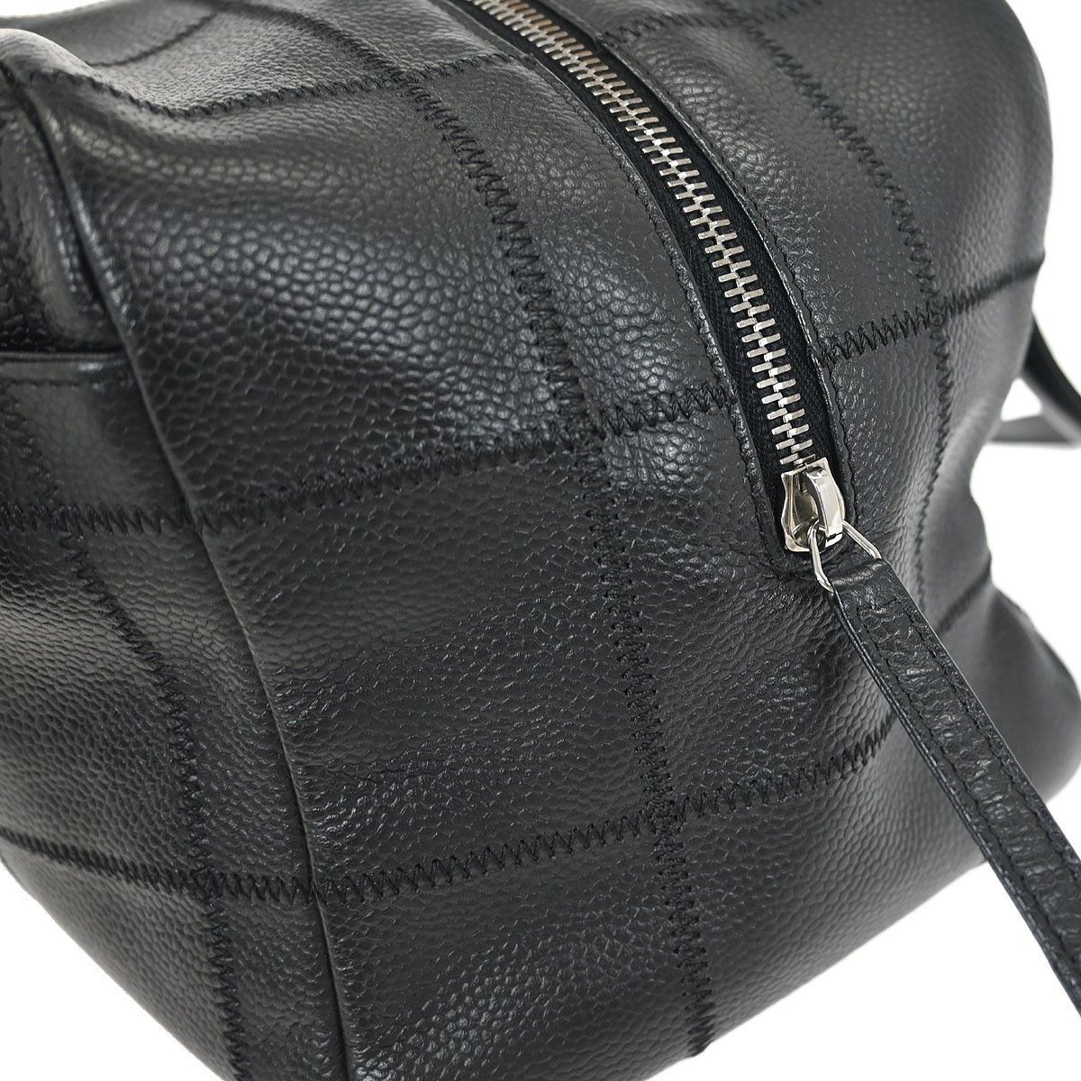 Chanel Chanel Square Stitch Bowler Bag Quilted Caviar Size ONE SIZE - 8 Thumbnail