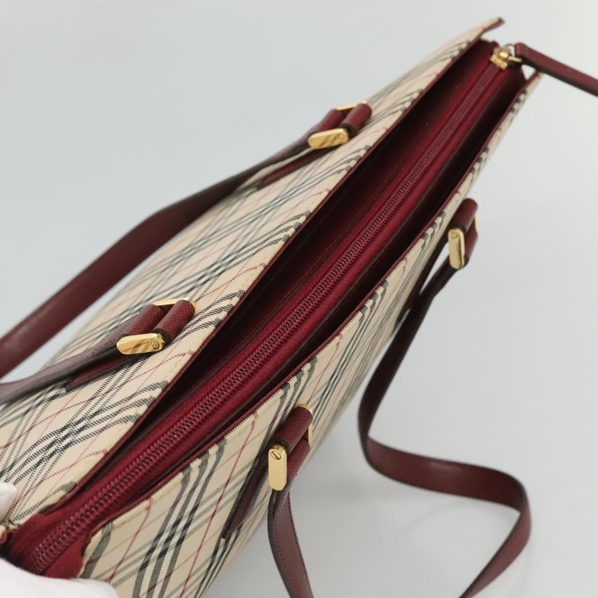 Burberry Burberry Nova Check Tote Canvas and Leather Size ONE SIZE - 15 Thumbnail