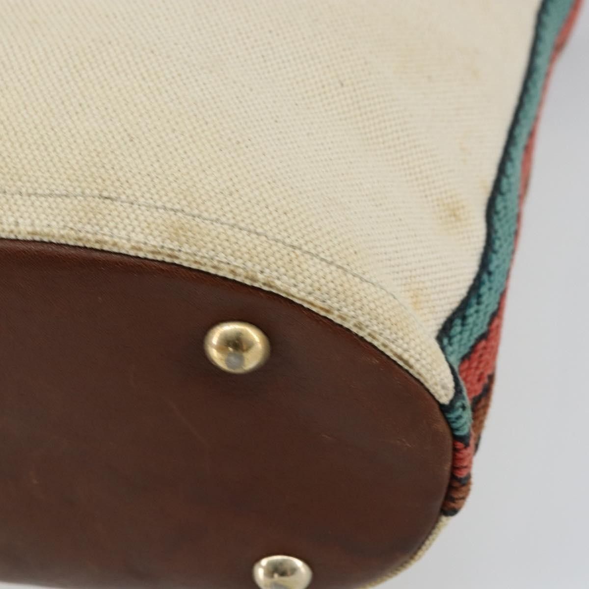 Gucci Gucci Vintage Bamboo Shoulder Bag Canvas Size ONE SIZE - 9 Thumbnail