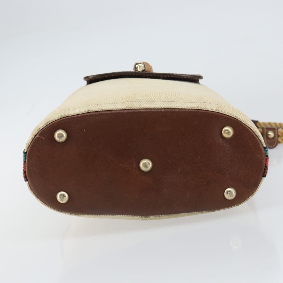 Gucci Gucci Vintage Bamboo Shoulder Bag Canvas Size ONE SIZE - 17 Thumbnail