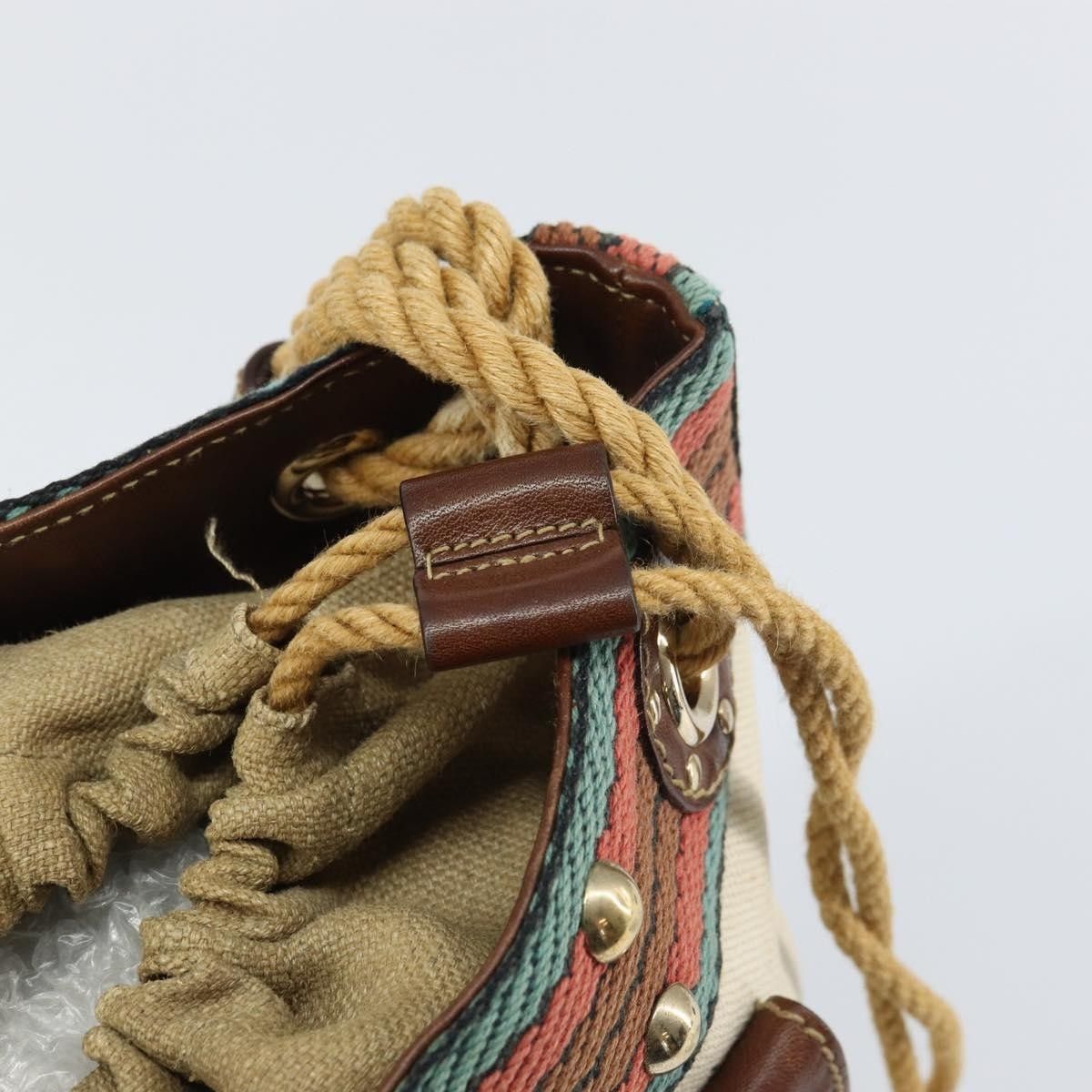 Gucci Gucci Vintage Bamboo Shoulder Bag Canvas Size ONE SIZE - 13 Thumbnail