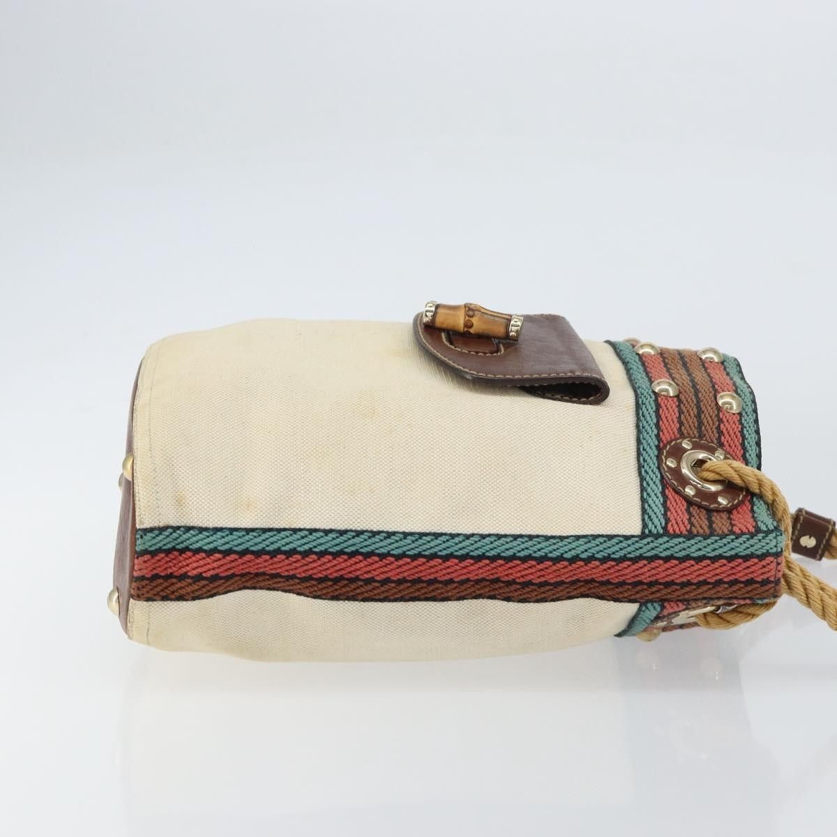 Gucci Gucci Vintage Bamboo Shoulder Bag Canvas Size ONE SIZE - 3 Thumbnail
