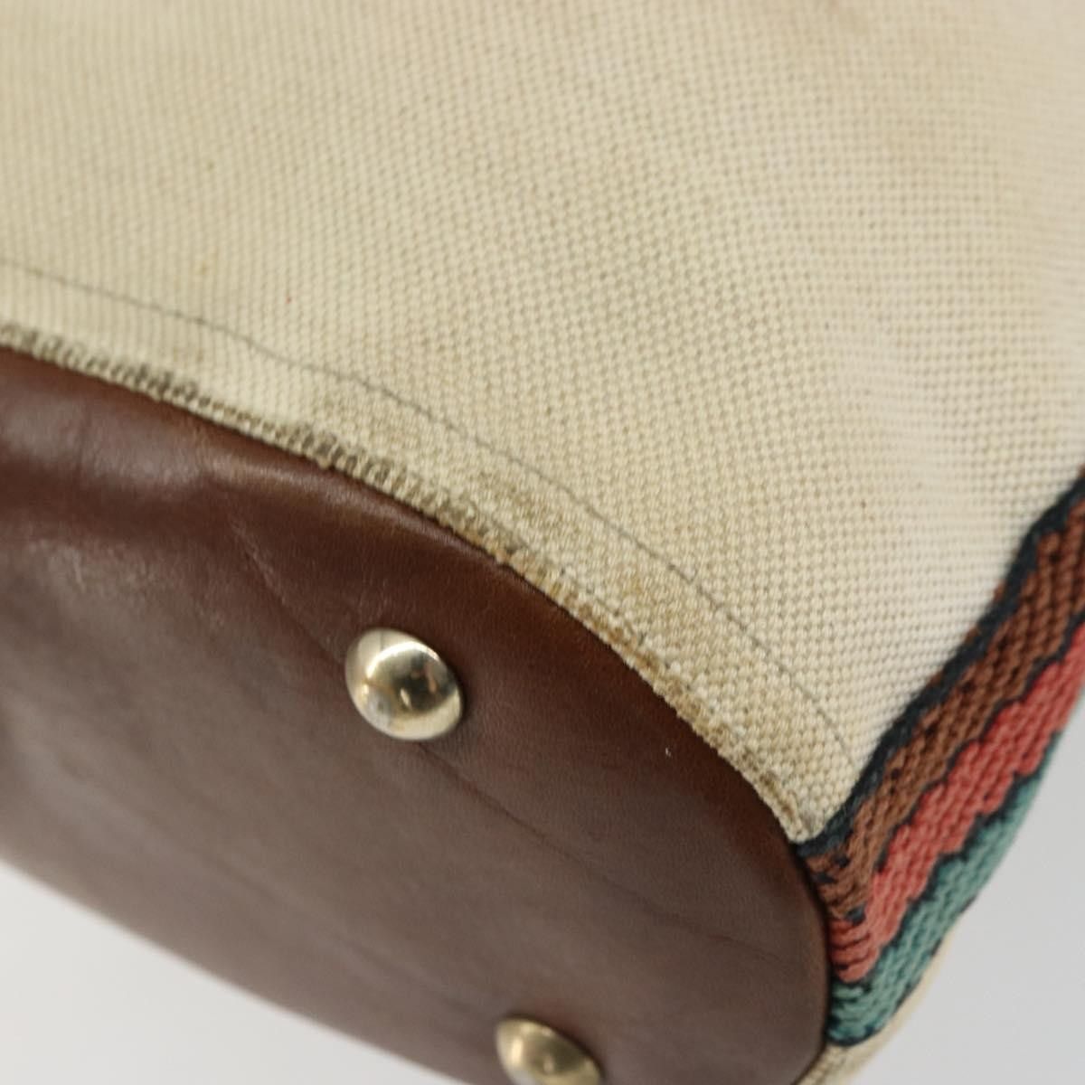 Gucci Gucci Vintage Bamboo Shoulder Bag Canvas Size ONE SIZE - 12 Thumbnail
